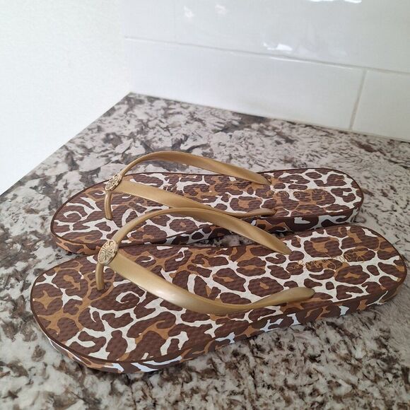 lilly Pulitzer pool animal print thong sandals size 9-10 - Picture 7 of 10
